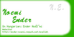 noemi ender business card